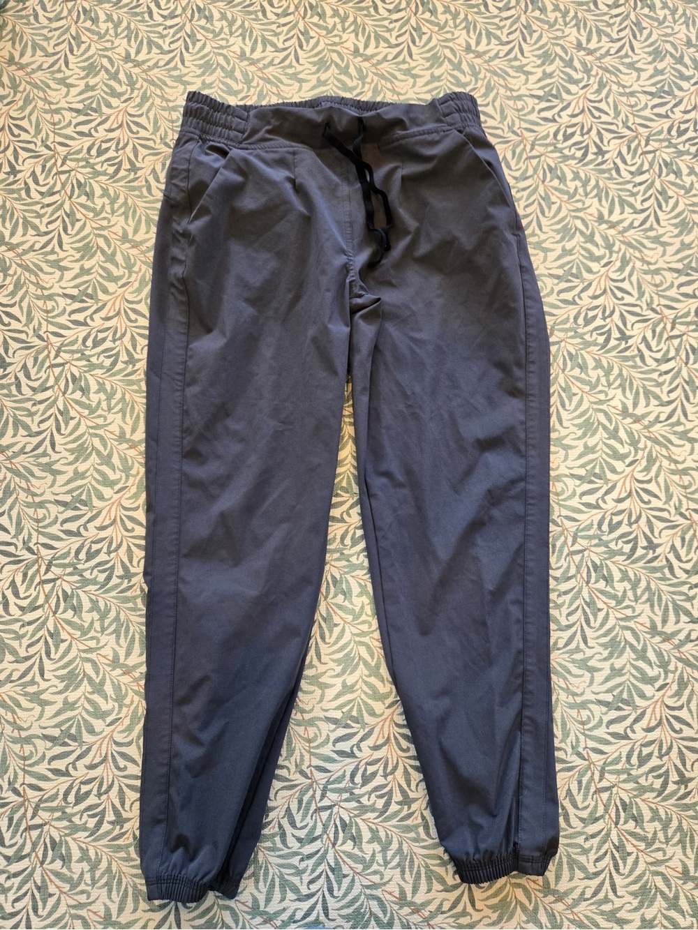 Women's Gray Elastic-Waist Jogger Pants
